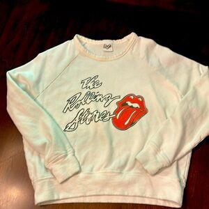 100% cotton Let Luv The Rolling Stones Sweater size xs